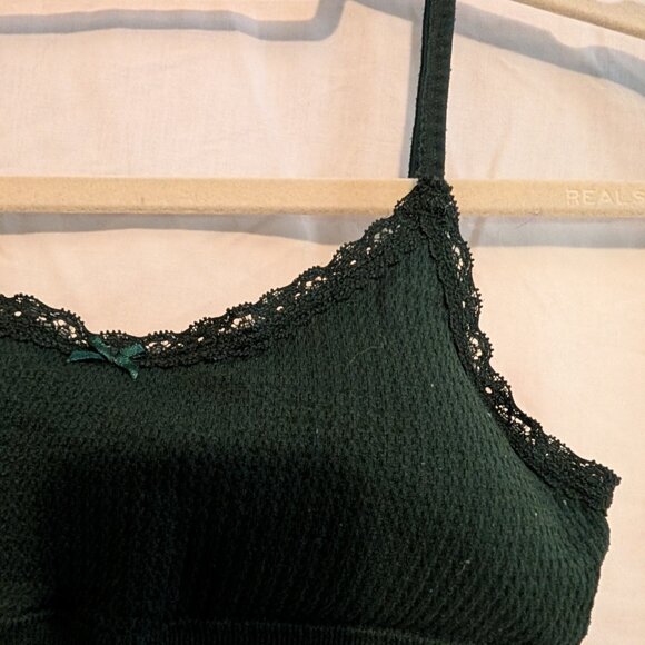 Aeropostale Seriously Soft Seamless Bralette, Size Small, Hunter Green - Picture 3 of 5